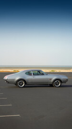 1969 Oldsmobile 442 Coupe Silver w-red